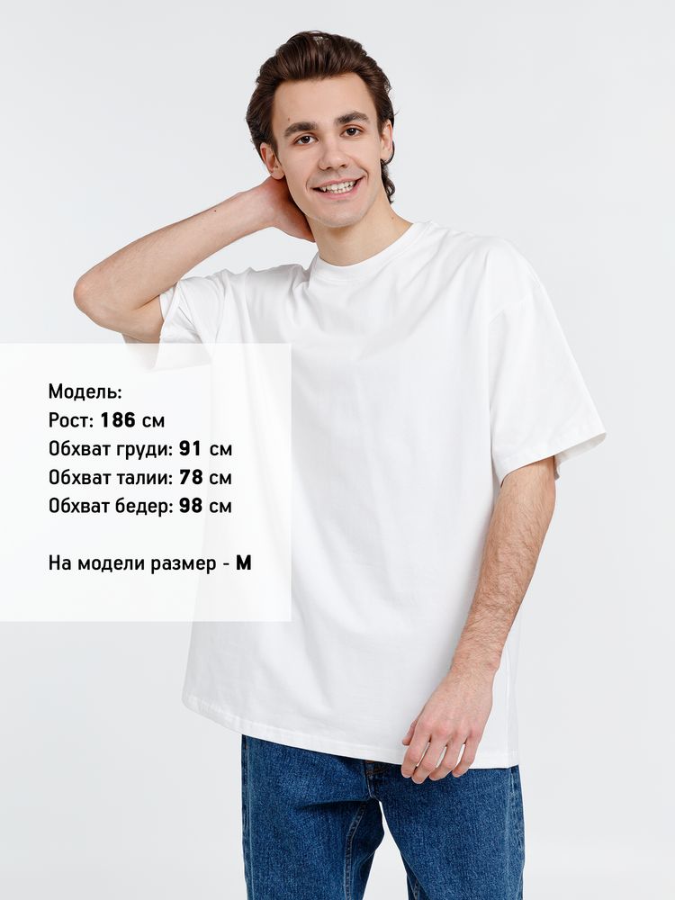 Футболка оверсайз унисекс Big Haul, молочно-белая — изображение 5