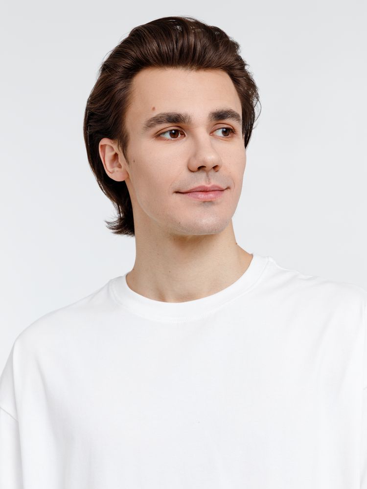 Футболка оверсайз унисекс Big Haul, молочно-белая — изображение 7