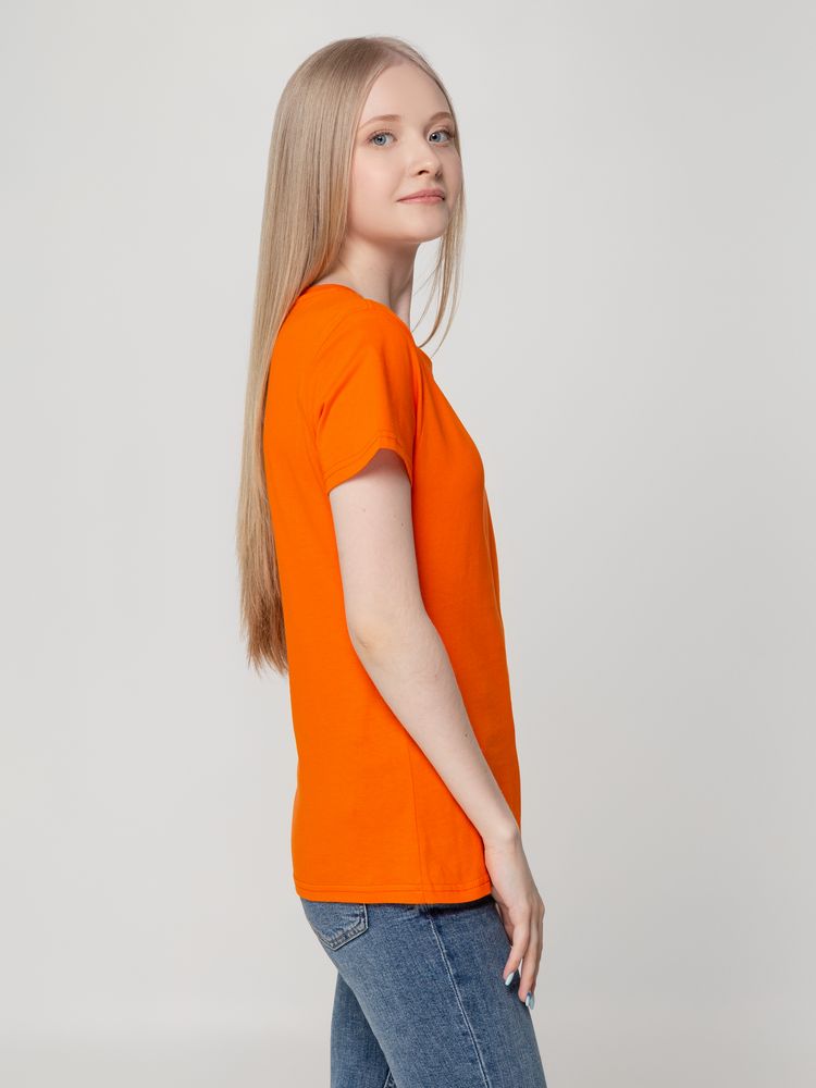 Футболка женская T-bolka Lady, оранжевая — изображение 6