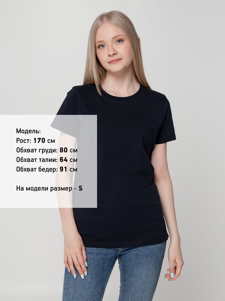 Футболка женская T-bolka Lady, темно-синяя — изображение 4