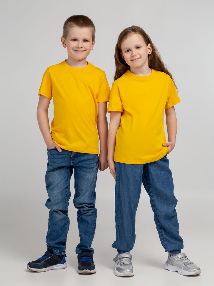 Футболка детская Regent Kids 150, желтая — изображение 7