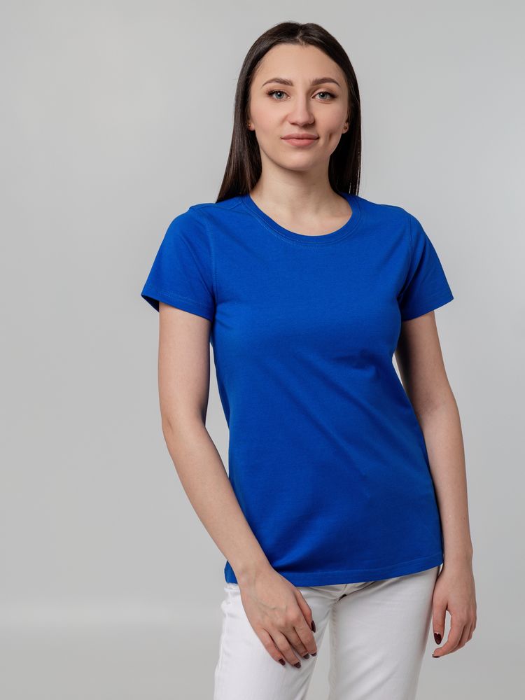 Футболка женская T-bolka Stretch Lady, ярко-синяя (royal) — изображение 5