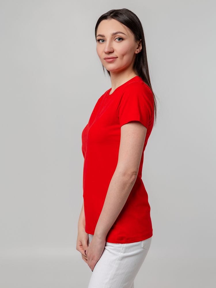 Футболка женская T-bolka Stretch Lady, красная — изображение 7