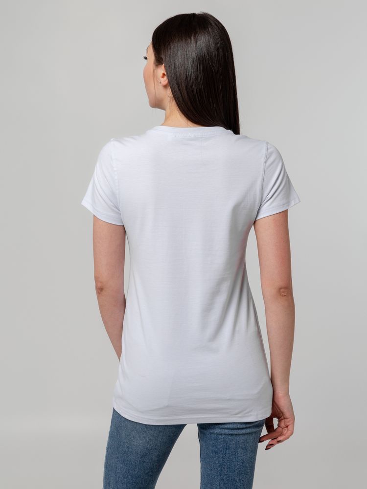 Футболка женская T-bolka Stretch Lady, белая — изображение 6