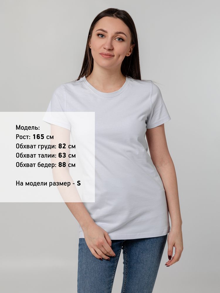 Футболка женская T-bolka Stretch Lady, белая — изображение 4