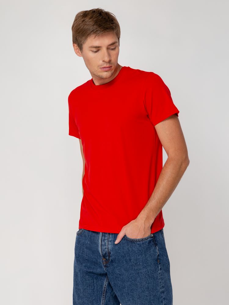 Футболка мужская T-bolka Stretch, красная — изображение 5
