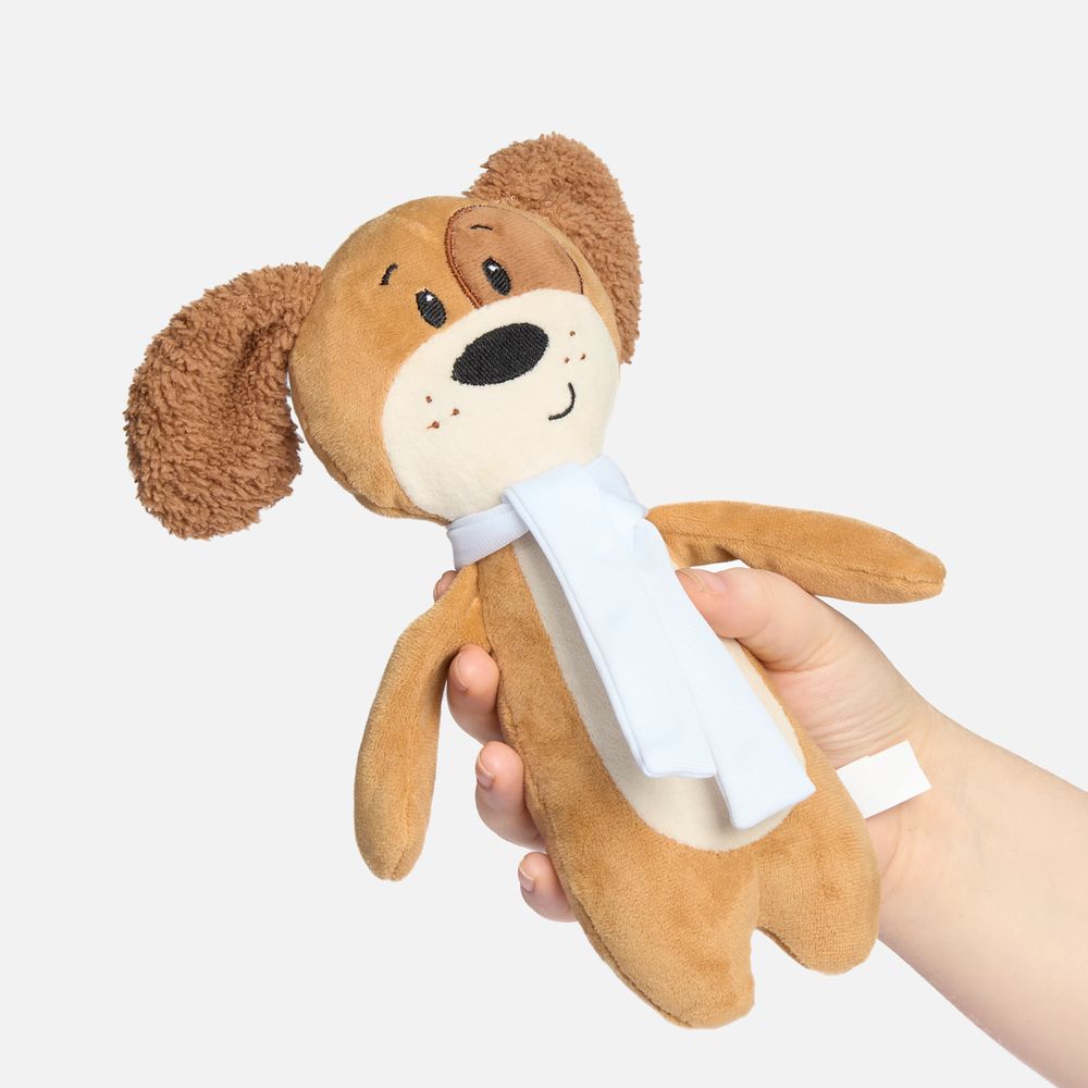 Мягкая игрушка Beastie Toys, собачка с белым шарфом — изображение 2