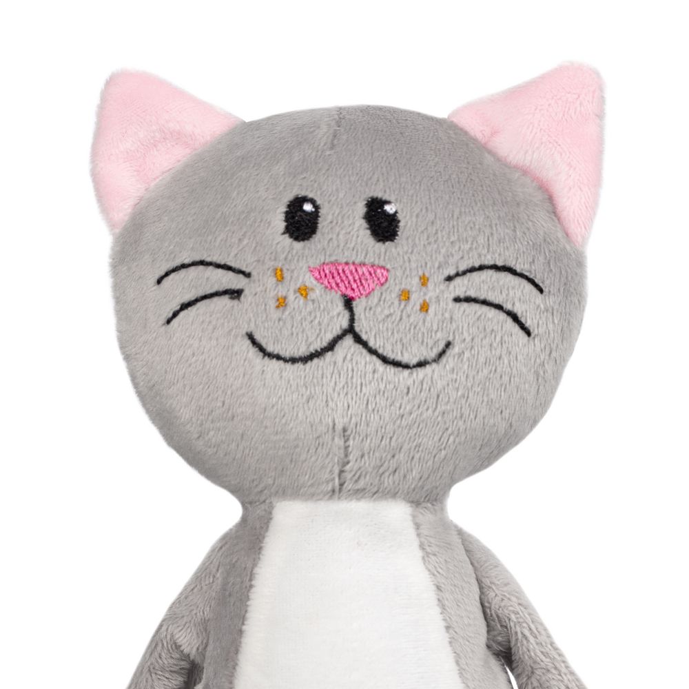 Мягкая игрушка Beastie Toys, котик с белым шарфом — изображение 3