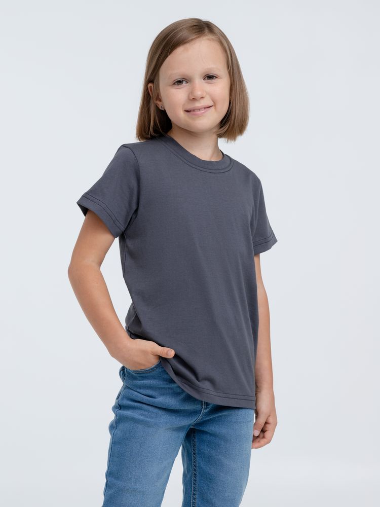 Футболка детская T-Bolka Kids, темно-серая (графит) — изображение 4