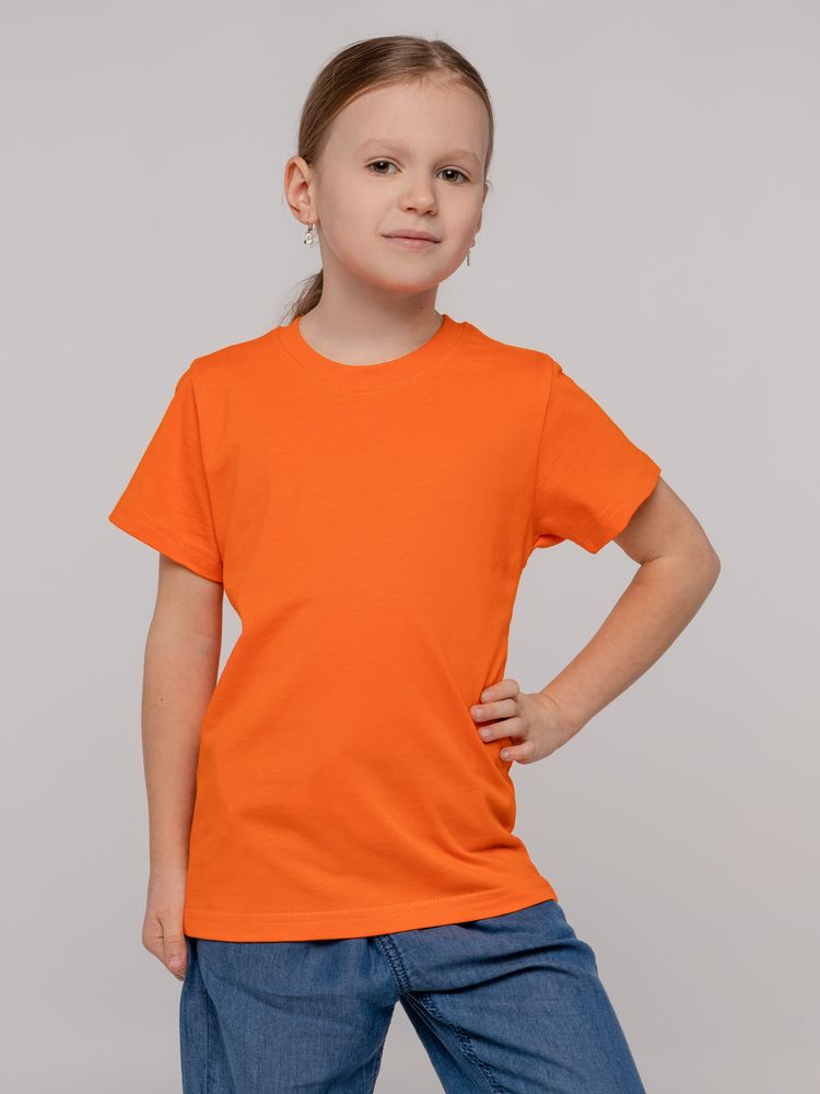 Футболка детская T-Bolka Kids, оранжевая — изображение 5