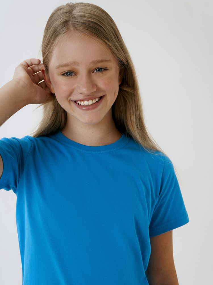 Футболка детская T-Bolka Kids, бирюзовая — изображение 5