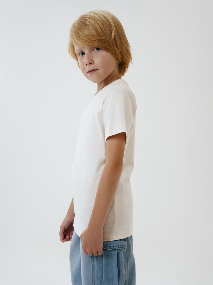Футболка детская T-Bolka Kids, молочно-белая — изображение 7