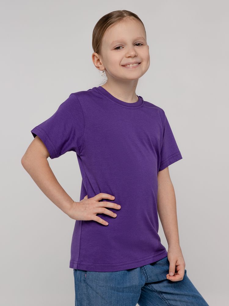 Футболка детская T-Bolka Kids, фиолетовая — изображение 6