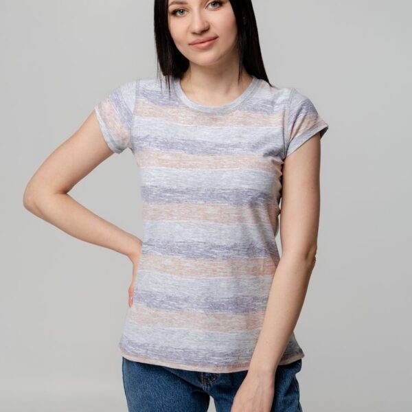 Футболка женская Rayet Lady двусторонняя, оранжевая с фиолетовым