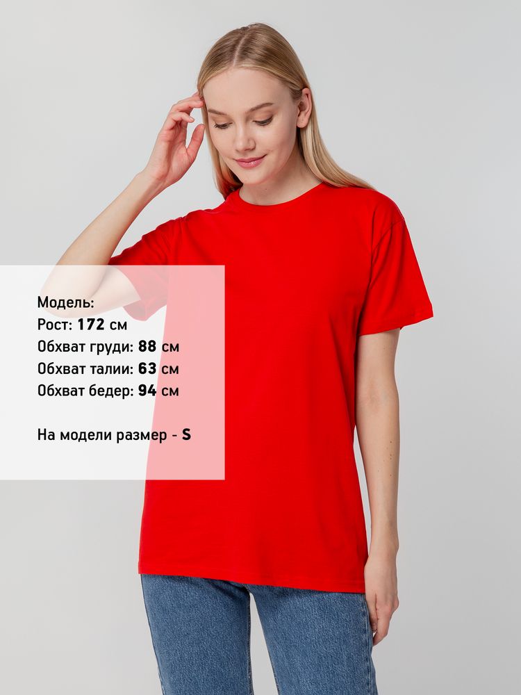 Футболка унисекс T-bolka 140, красная — изображение 5