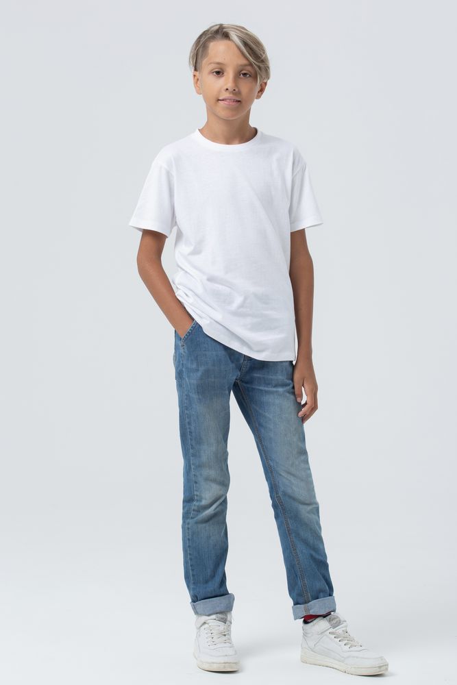 Футболка детская Regent Fit Kids, белая — изображение 6