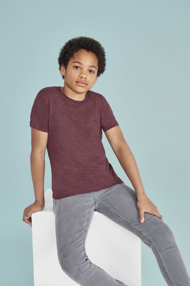 Футболка детская Regent Fit Kids, черная — изображение 4