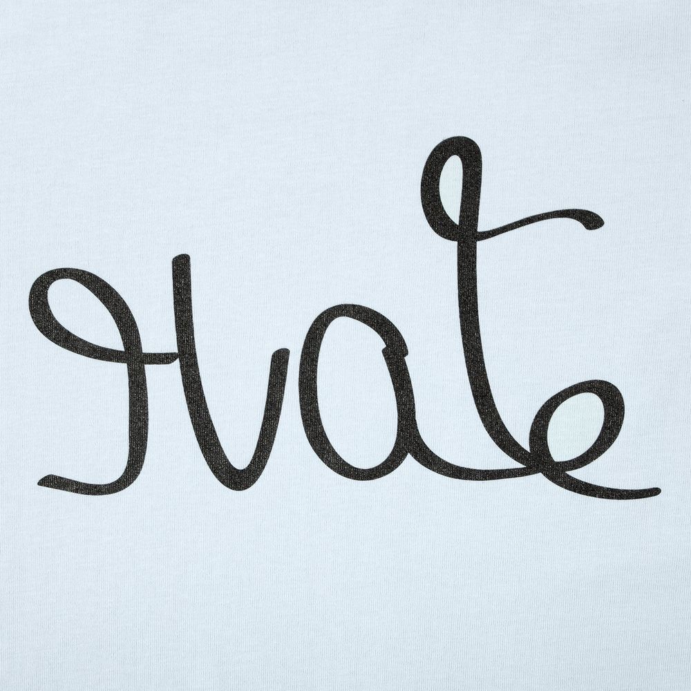 Футболка женская Hate-Love, голубая — изображение 5