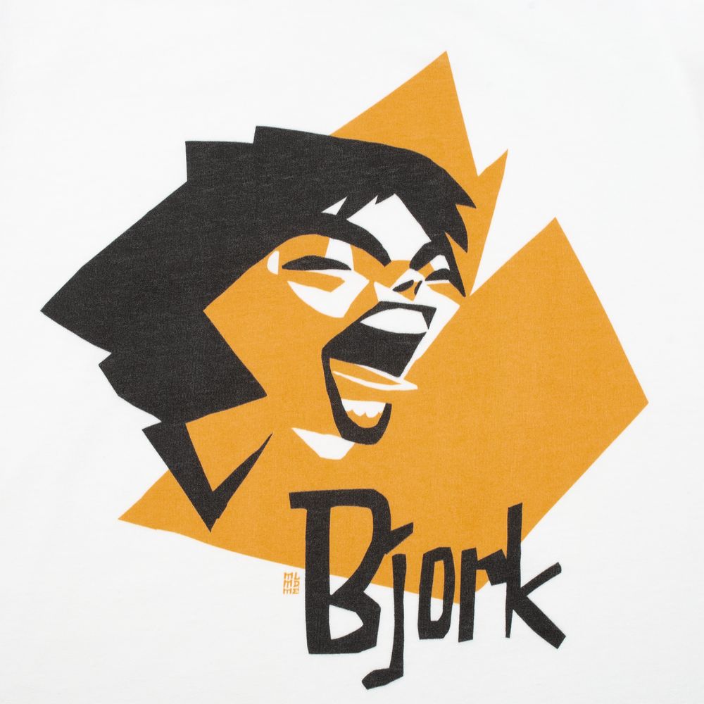 Футболка женская «Меламед. Bjork», белая — изображение 3