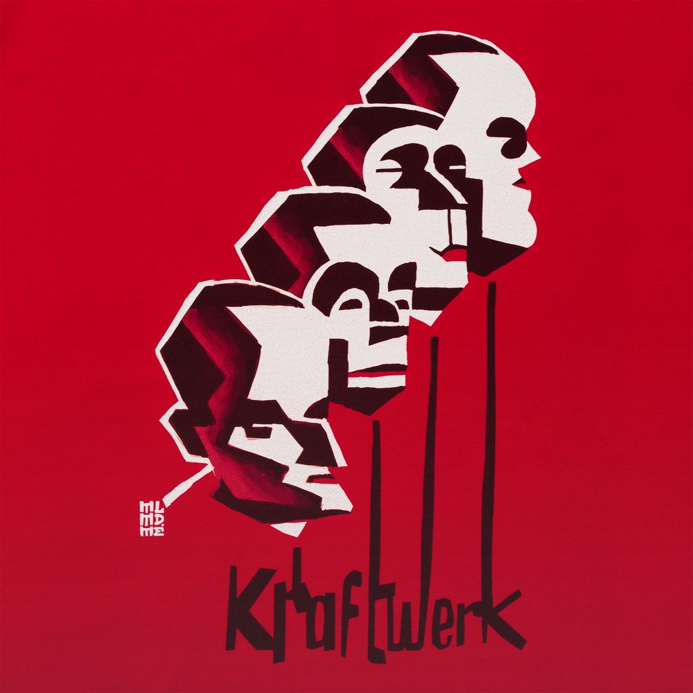 Футболка «Меламед. Kraftwerk», красная — изображение 3