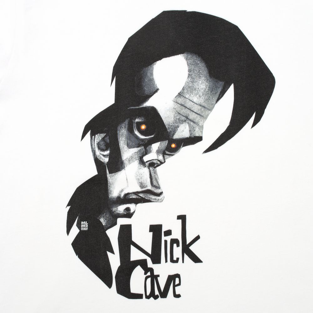 Футболка «Меламед. Nick Cave», белая — изображение 3