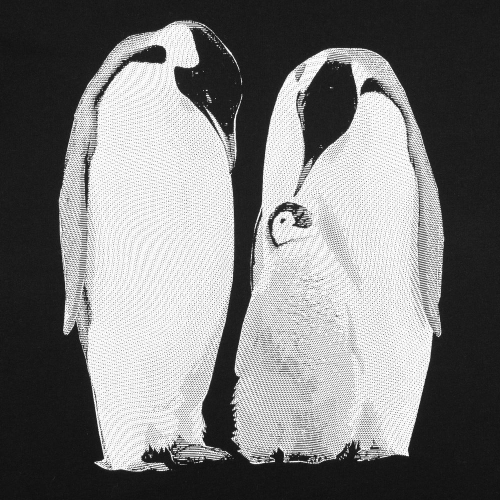 Футболка женская Like a Penguin, черная — изображение 2