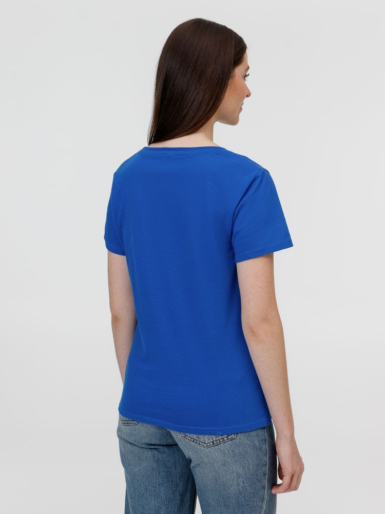 Футболка женская E150, ярко-синяя — изображение 3