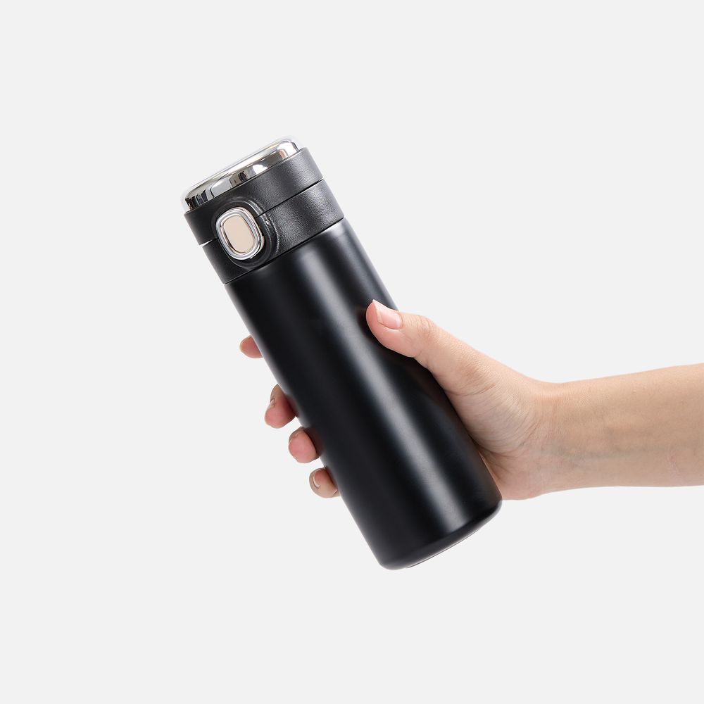 Смарт-бутылка c заменяемой батарейкой warmSens, черная — изображение 7